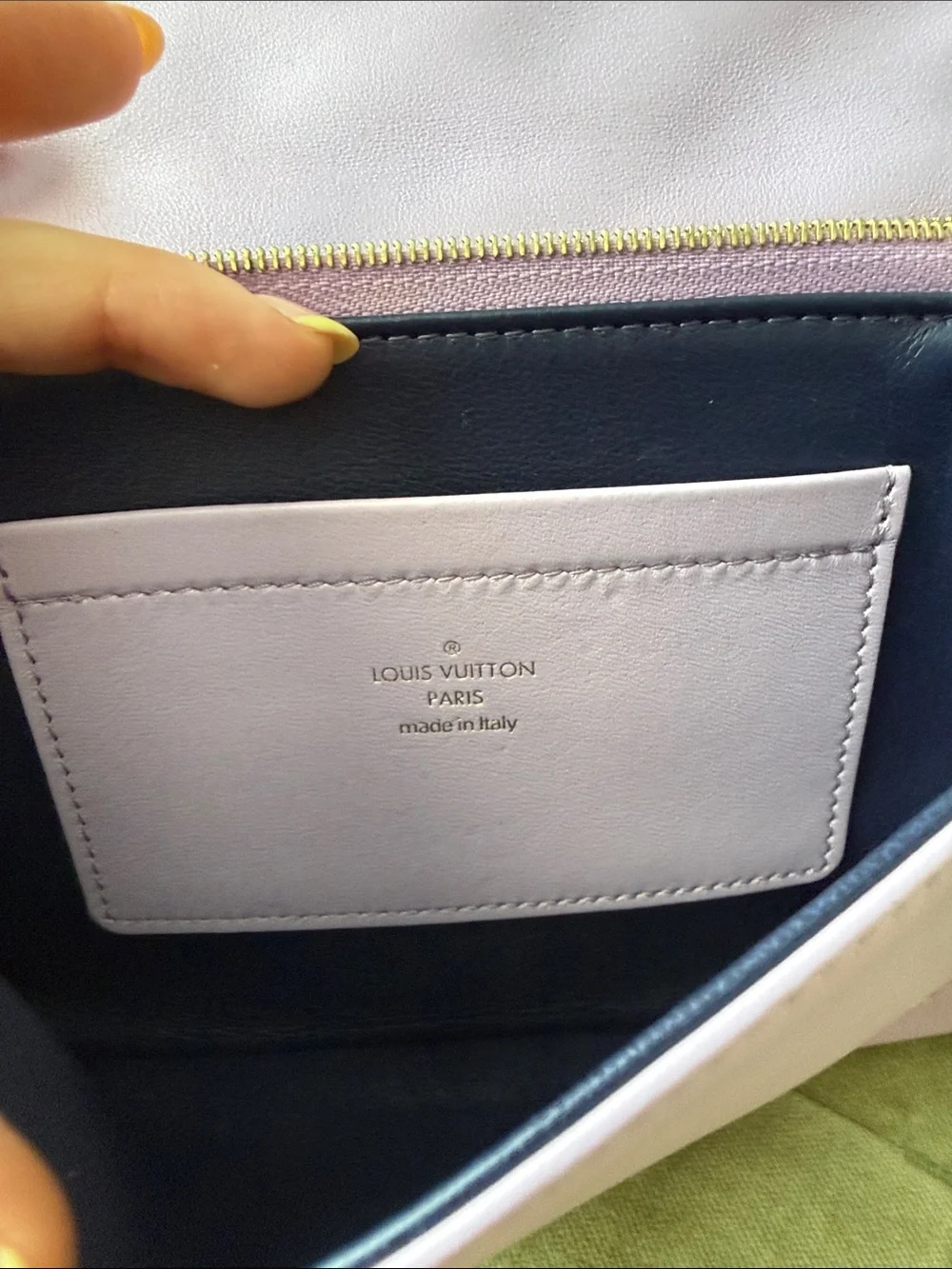 Louis Vuitton Lilac Monogram Coussin Pochette Lambskin Bag with Gold Hardware